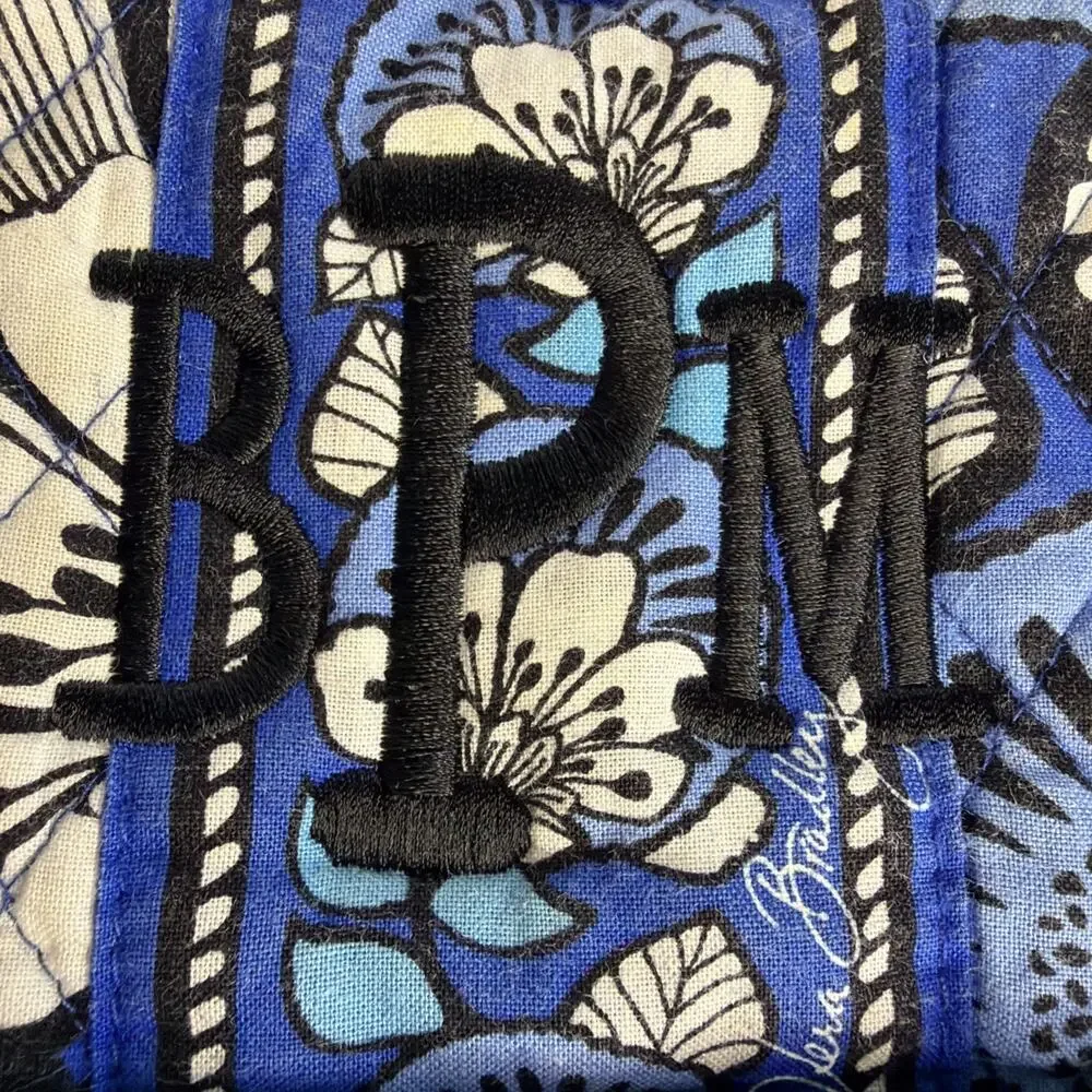 Vera Bradley Blue Bayou Diaper Bag Pad Quilted Backpack Travel Work School Gift